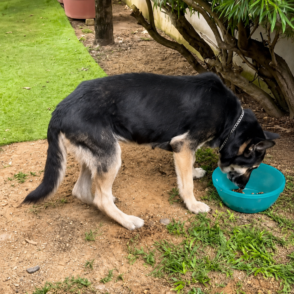 Roxy at her boarding facility in Malaysia